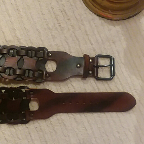 Brown Leather Belt - Picture 2 of 3